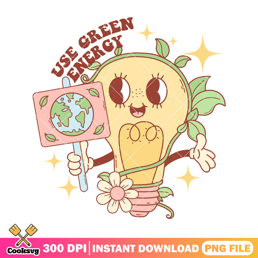 Use green energy design png, quotes png, earth day png