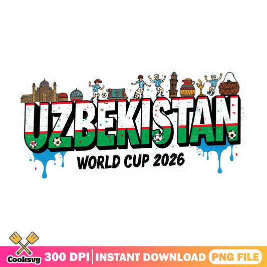 Uzbekistan World Cup 2026 PNG, Soccer Fan Shirt, Football PNG