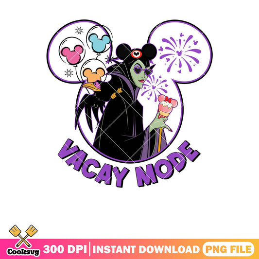 Vacay mode maleficent png, maleficent costume​ png, disney tour png