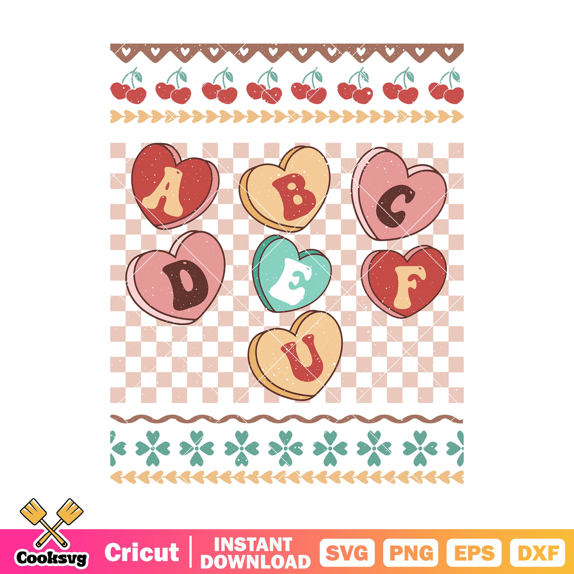 Valentine day alphabet svg, valentine day svg, valentine svg