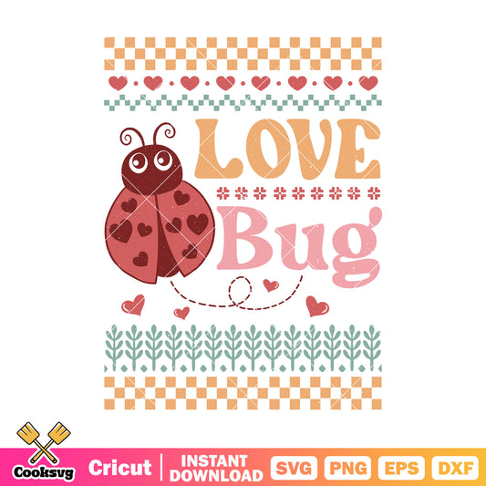 Valentine day love bug svg, love bug valentine svg, valentine day svg