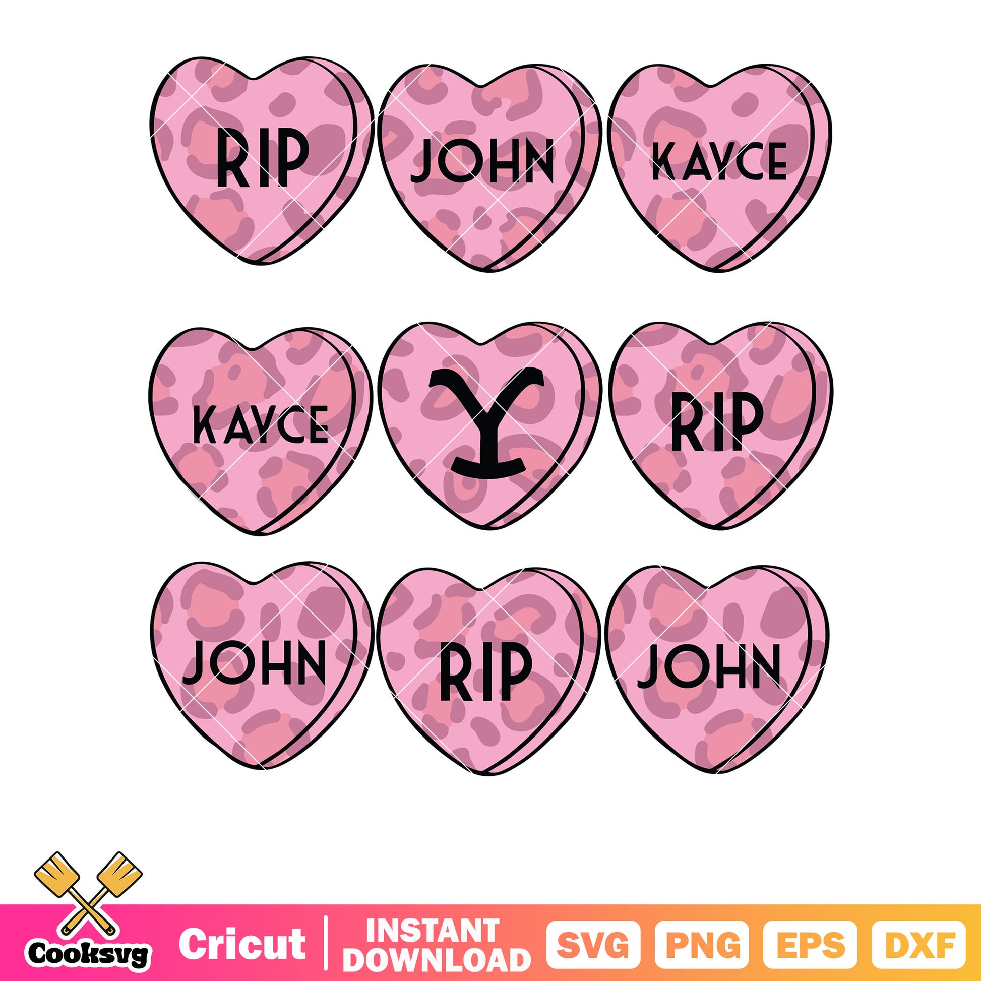 Valentine heart rip kayce pink svg, valentines day​ svg, valentine hearts svg