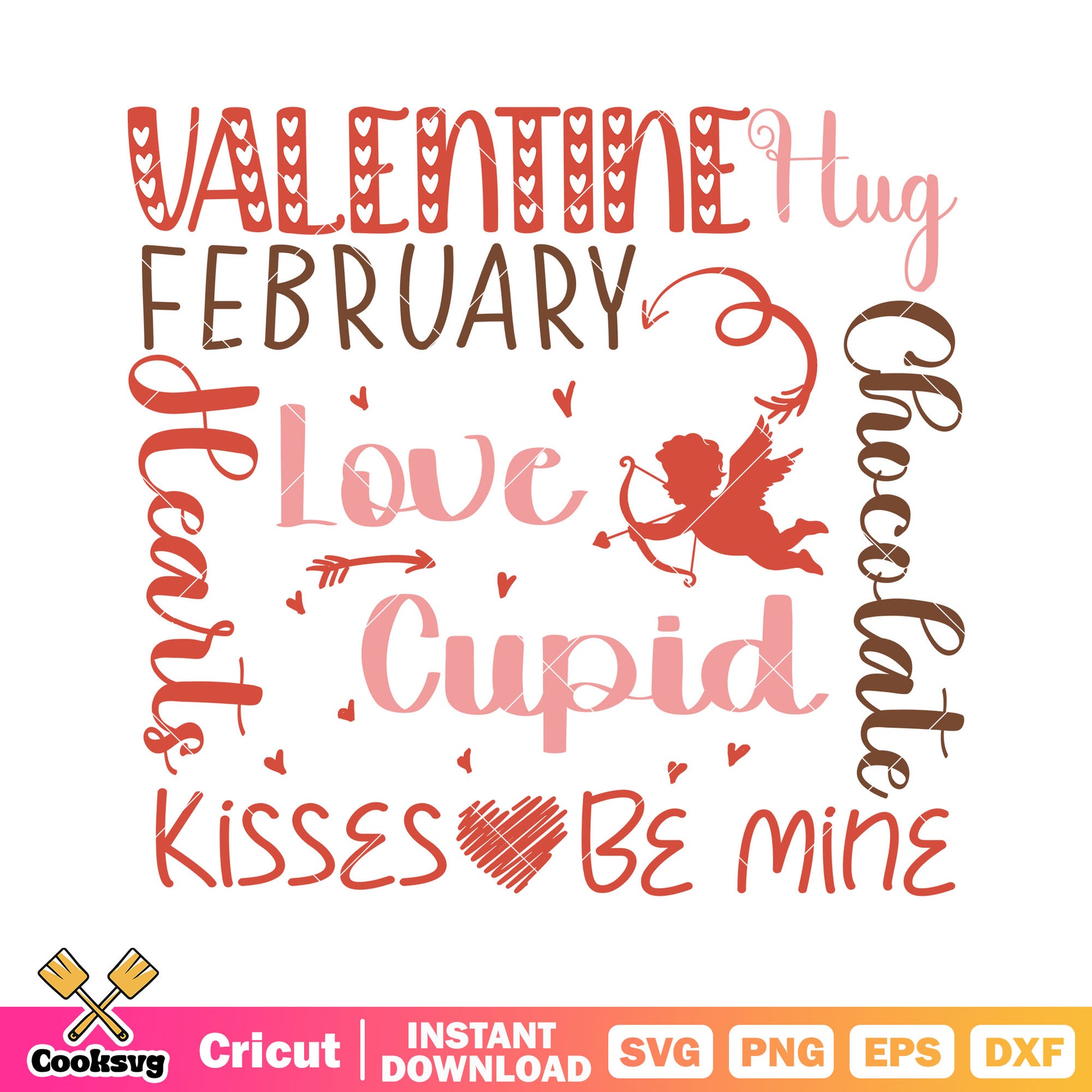 Valentine hug february love cupid svg, cupid valentine svg