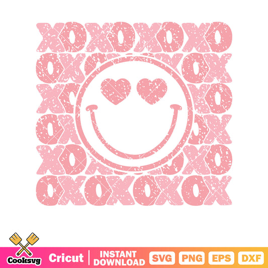 Valentine pink vibes xoxo svg design, be mine svg, valentine vibes svg