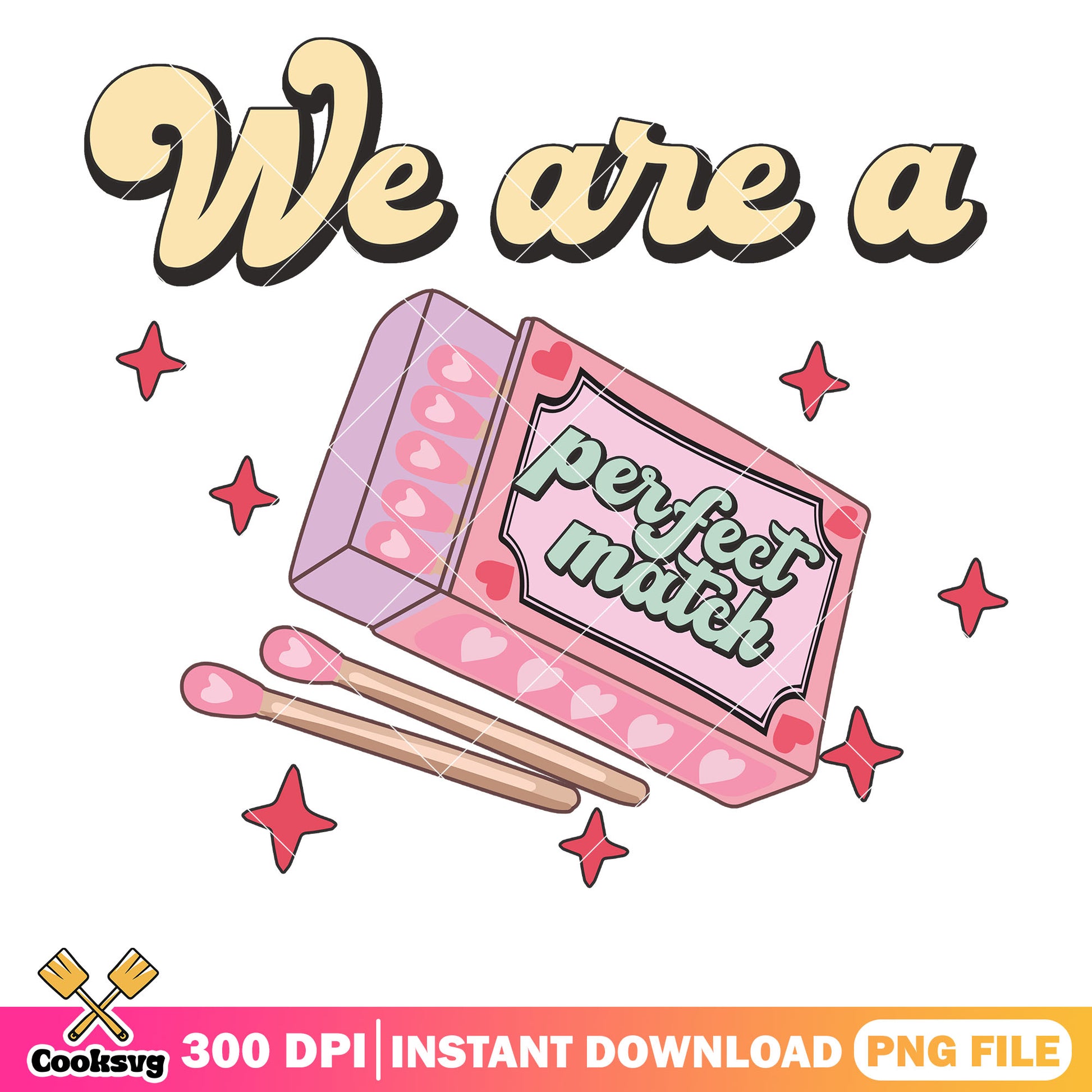 Valentine we are a perfect match png, pink valentine png, valentine quote png