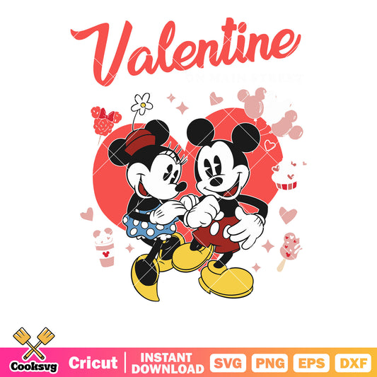 Valentine with vintage mickey svg, valentine mickey svg