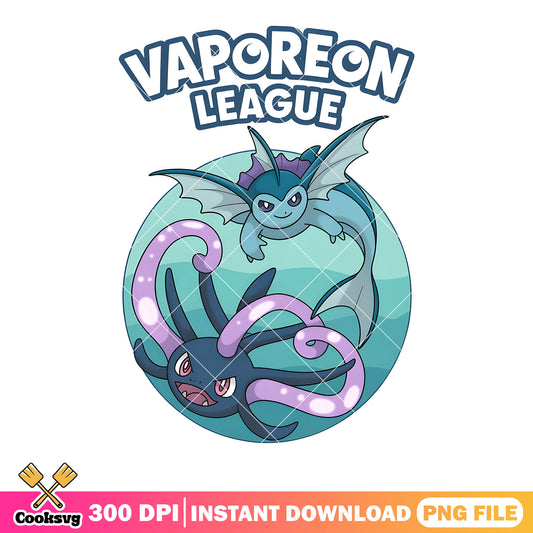 Vaporeon league png, pokemon Tentacool png, pokemon stickers png