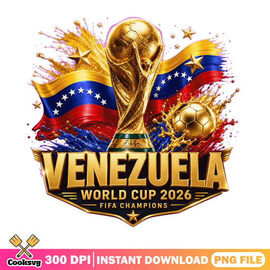 Venezuela World Cup 2026 PNG, FIFA Champions PNG, Soccer PNG