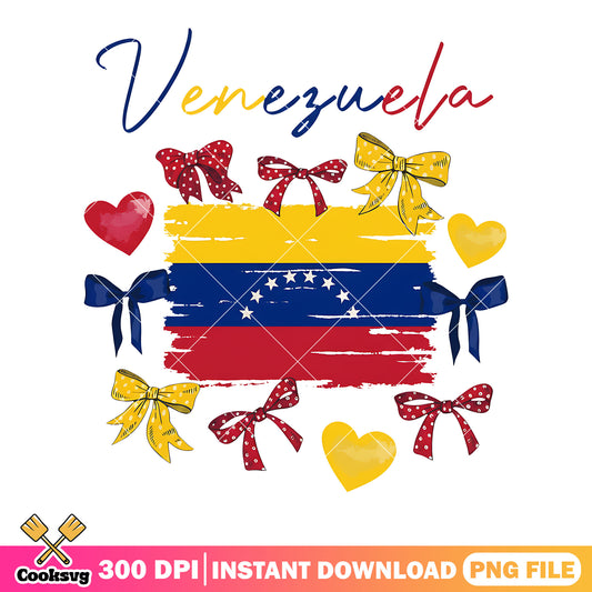 Venezuela poster bow png, free venezuela png, venezuela gifts png