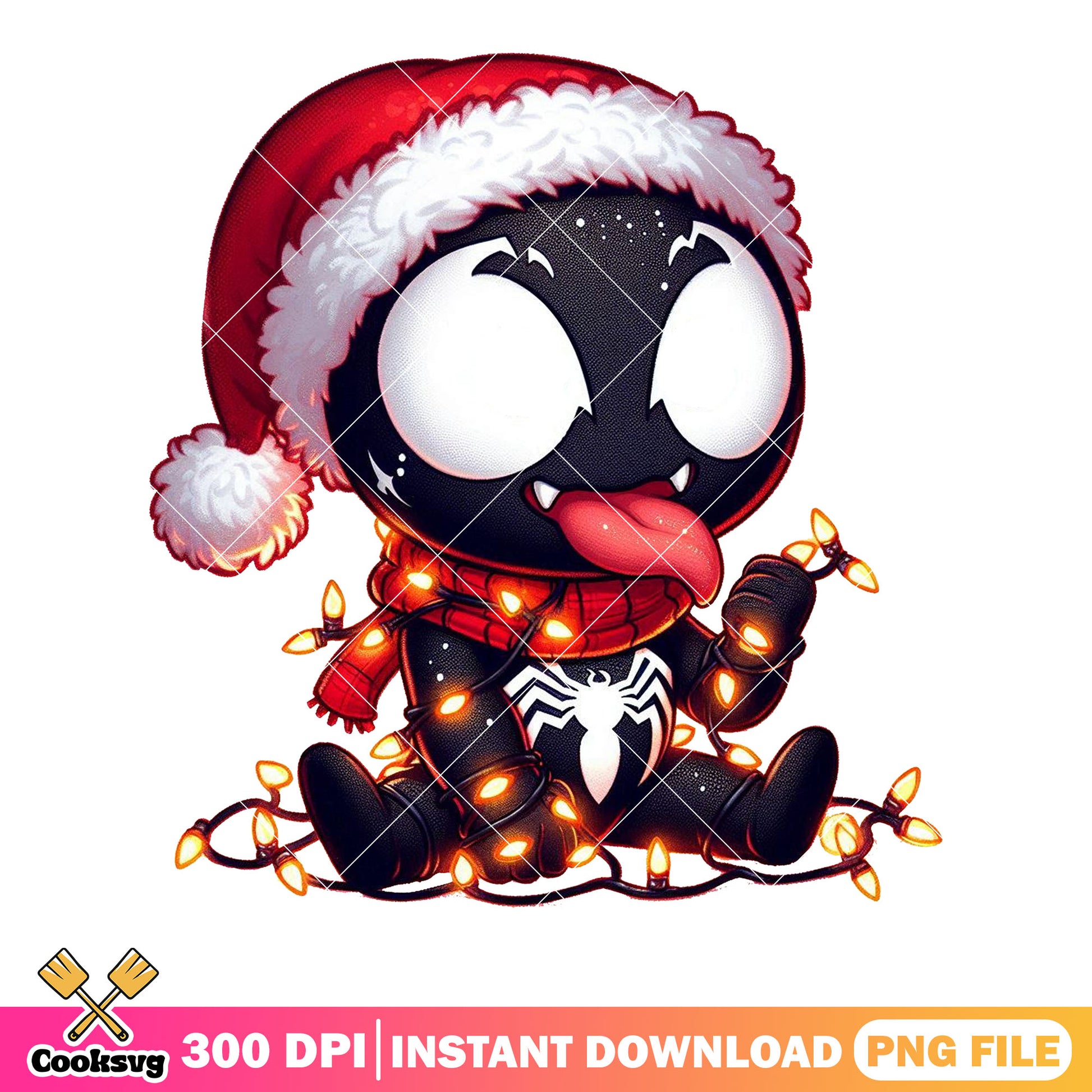 Venom christmas sweater​ png, venom decor png , venom funny png