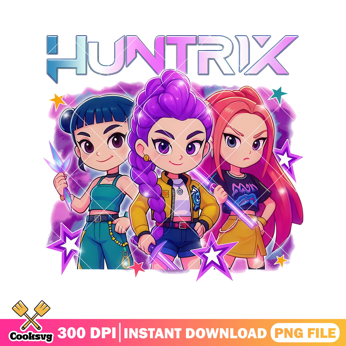 Vibrant baby huntrix girl png, huntrix girl png, huntrix band png – Cooksvg