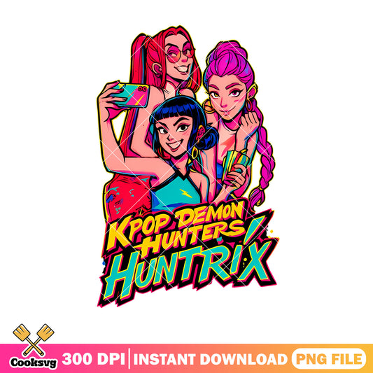 Vibrant huntrix band png, huntrix kpop png, kpop huntrix png