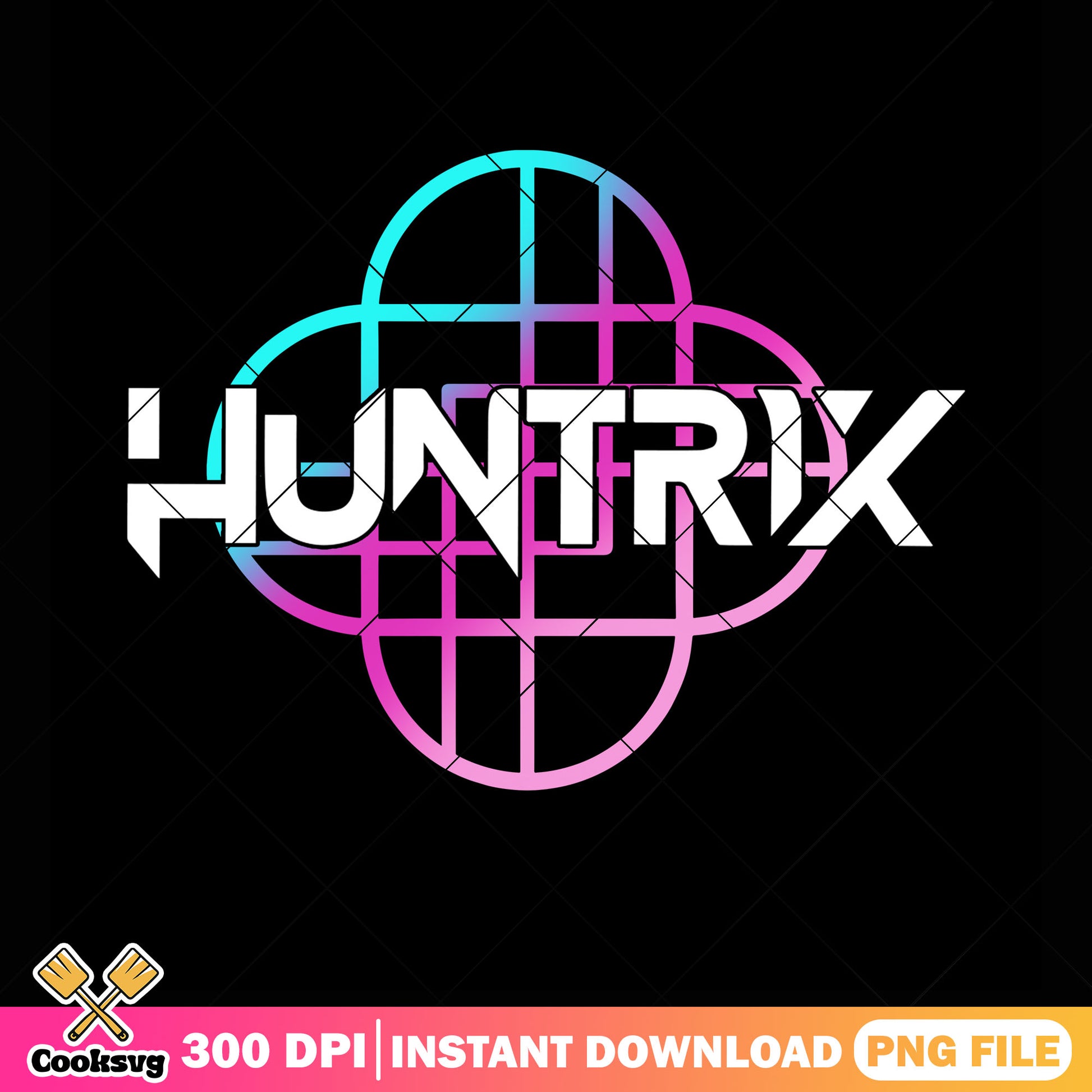 Vibrant logo outline huntrix png, huntrix girls png, huntrix png