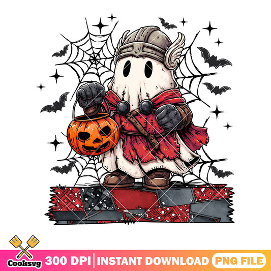 Viking Ghost Halloween png, spooky costumes​ png, jack o lantern png