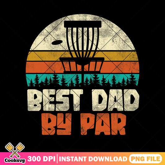 Vintage best dad by par png, golf dad gifts​ png, dad life png, fathers day png