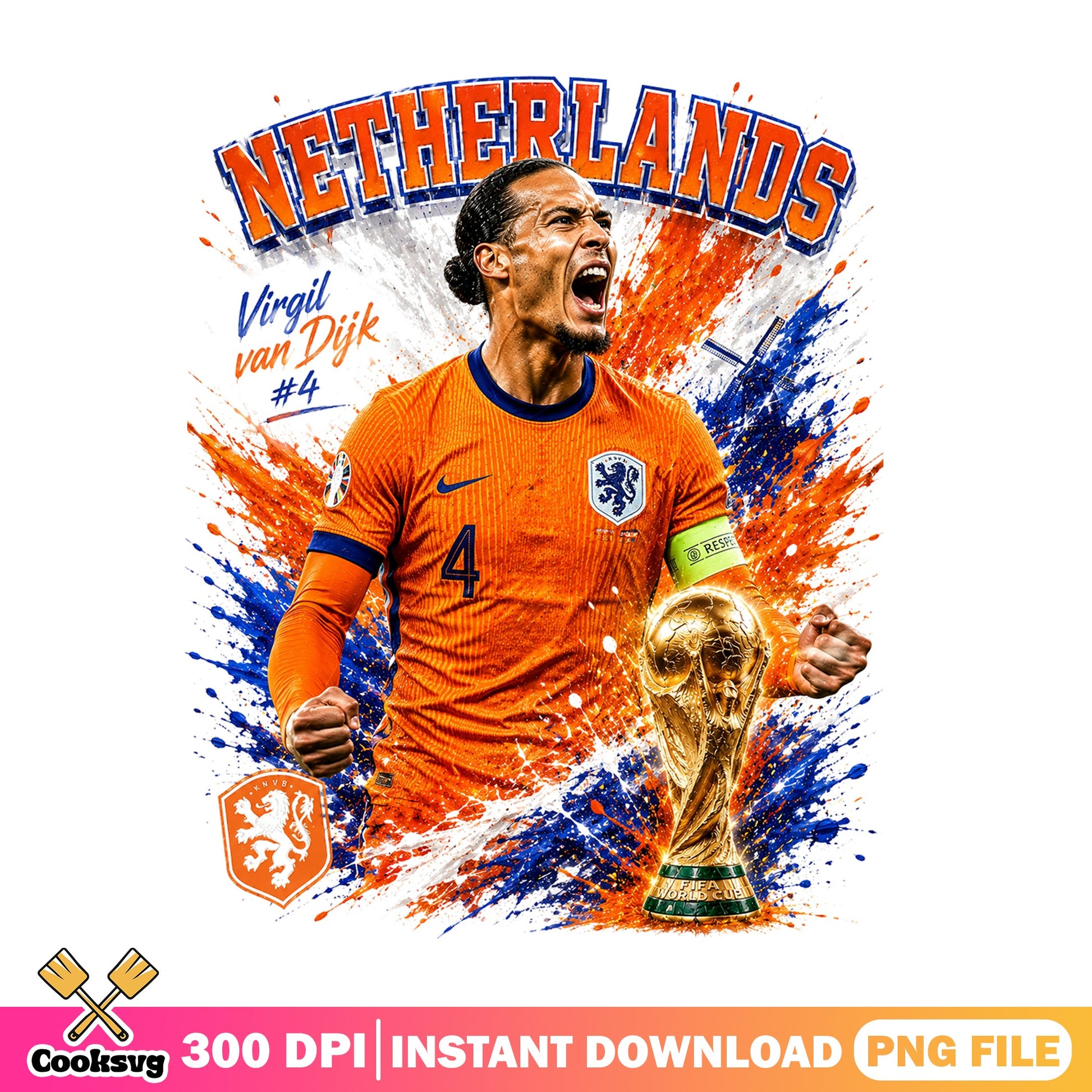 Virgil Van Dijk Netherlands Soccer PNG, Football PNG, World Cup PNG