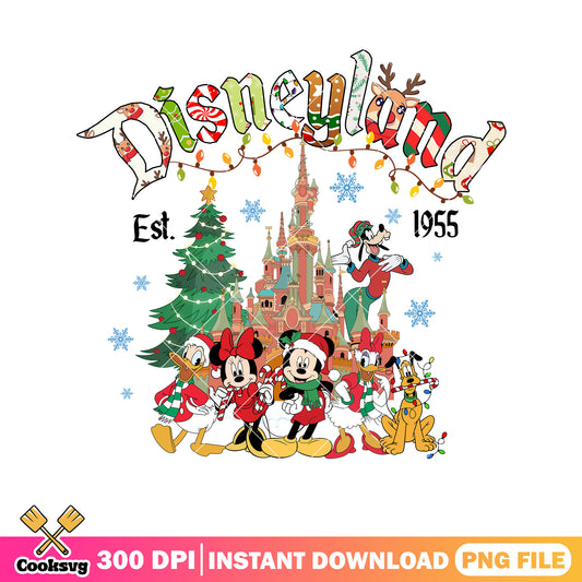 Walt disneyland christmas 1955 png