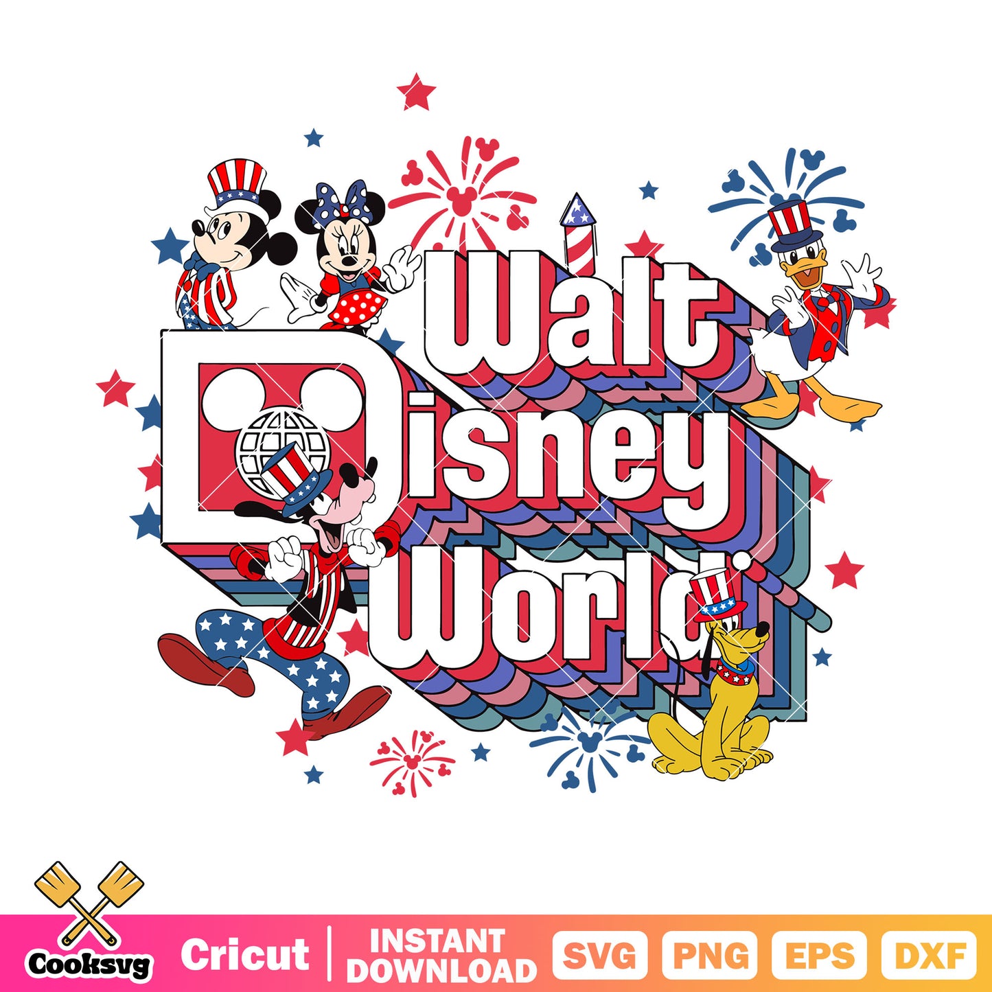 Walt disney world 4th of july svg