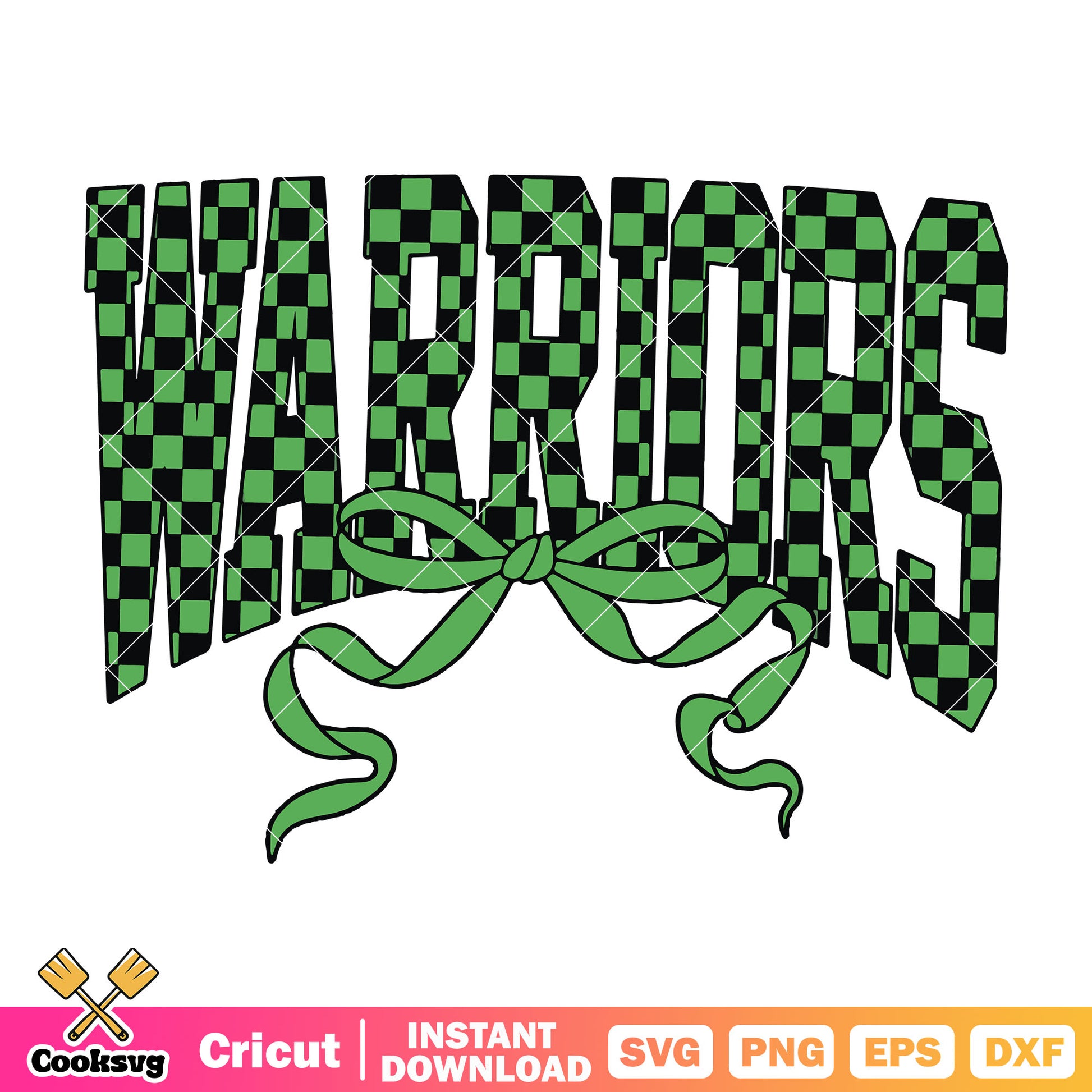 Warriors green bow tie svg, nba warriors​ svg, game day svg