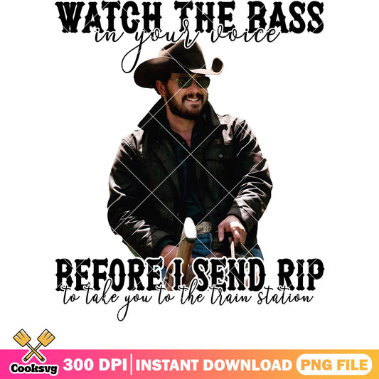 Watch the bass in your voice png, Yellowstone movie png