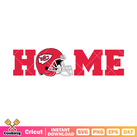 Way to home helmets love svg, kc chief svg, nfl teams svg