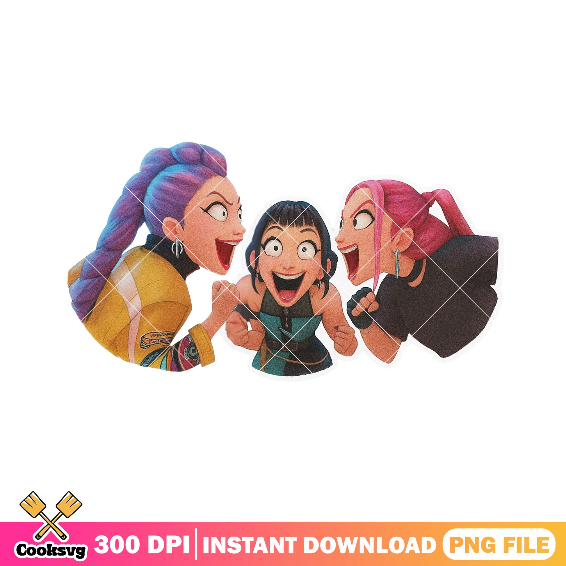 We did it huntrix girl png, huntrix band png, kpop huntrix png