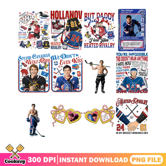 We didnt even kiss collection png bundle, hockey vibes png, heated rivalry png