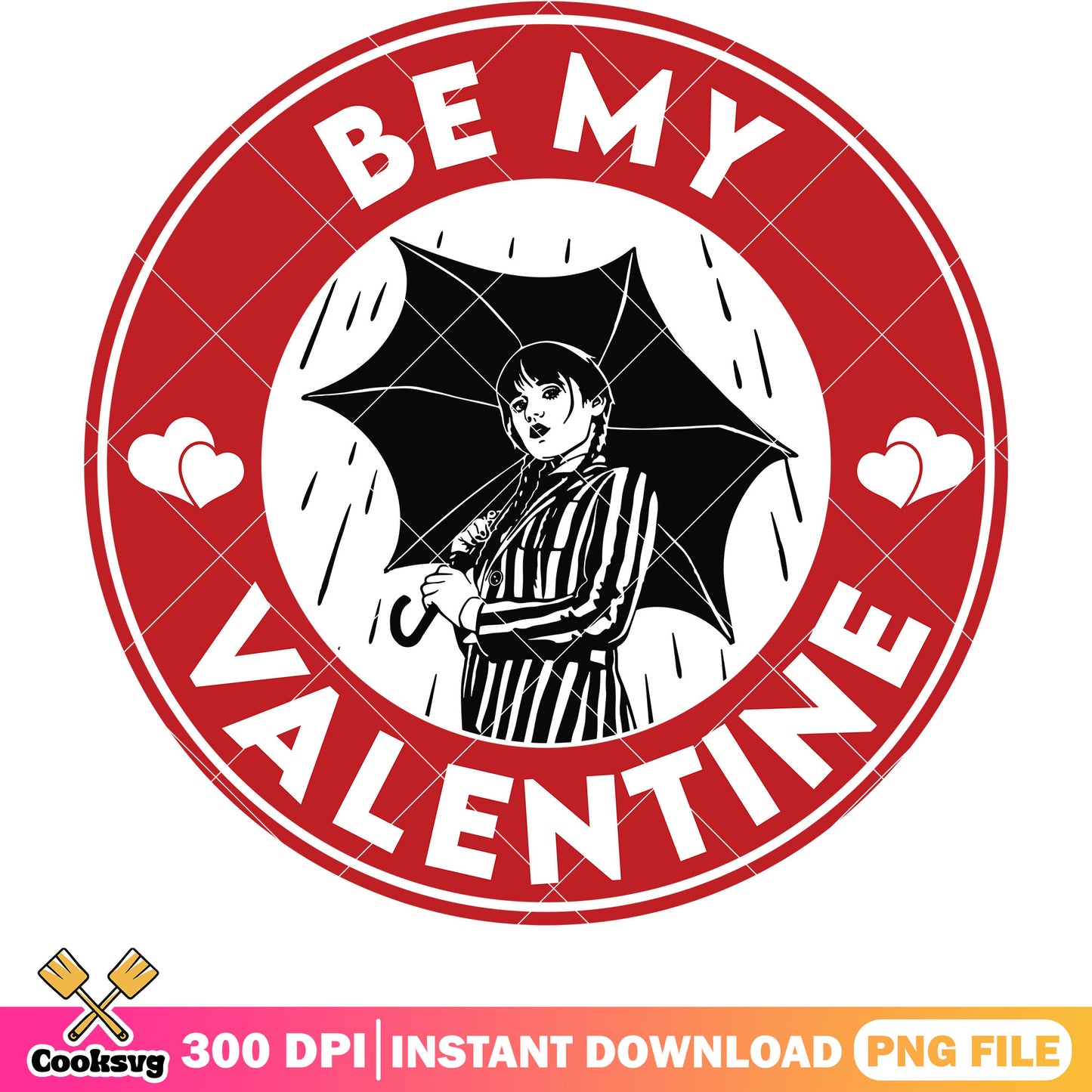 Wednesday be my valentine circle png, be my valentine png, Wednesday movie png