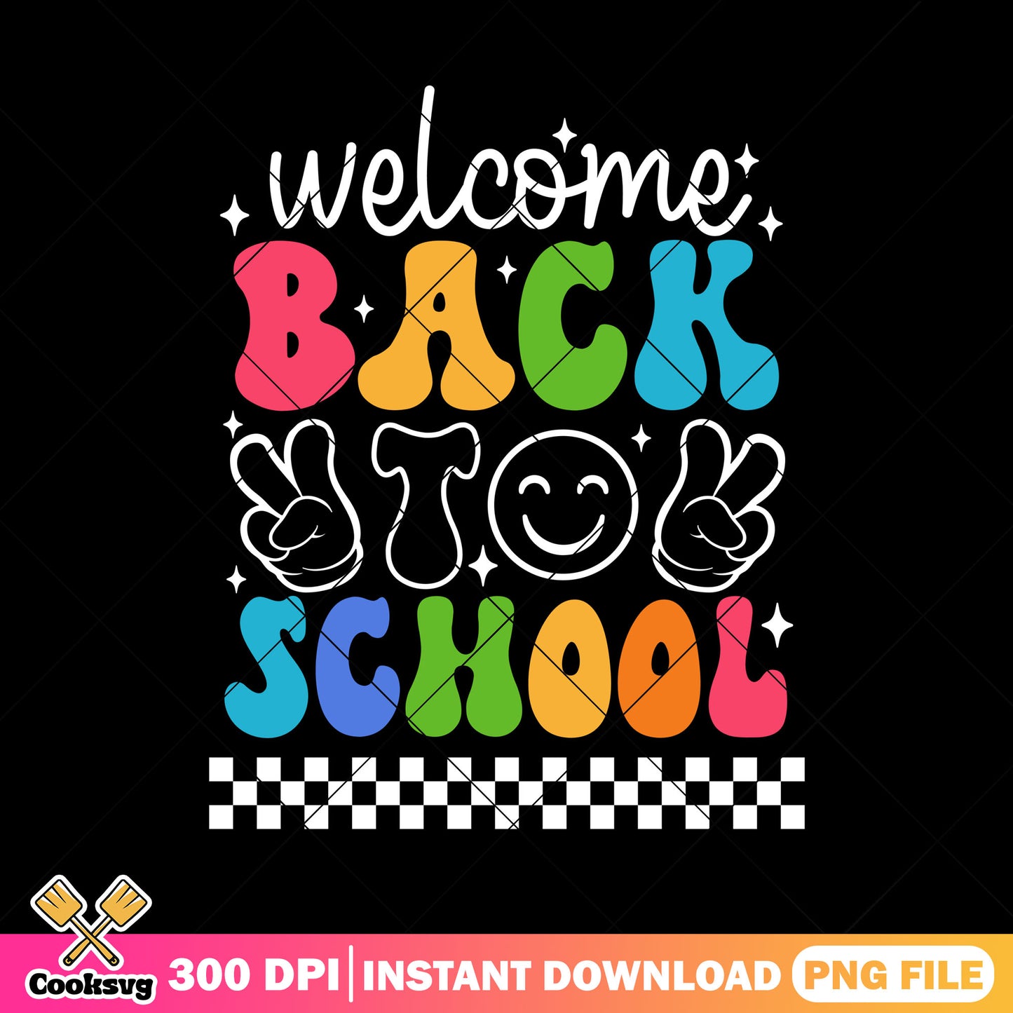Welcome back school png, colors alphabet png, back to school art png