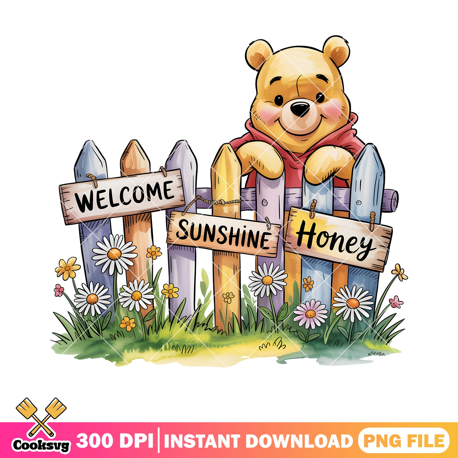 Welcome sunshine honey pooh png, honey bear pooh png, disney vibes png