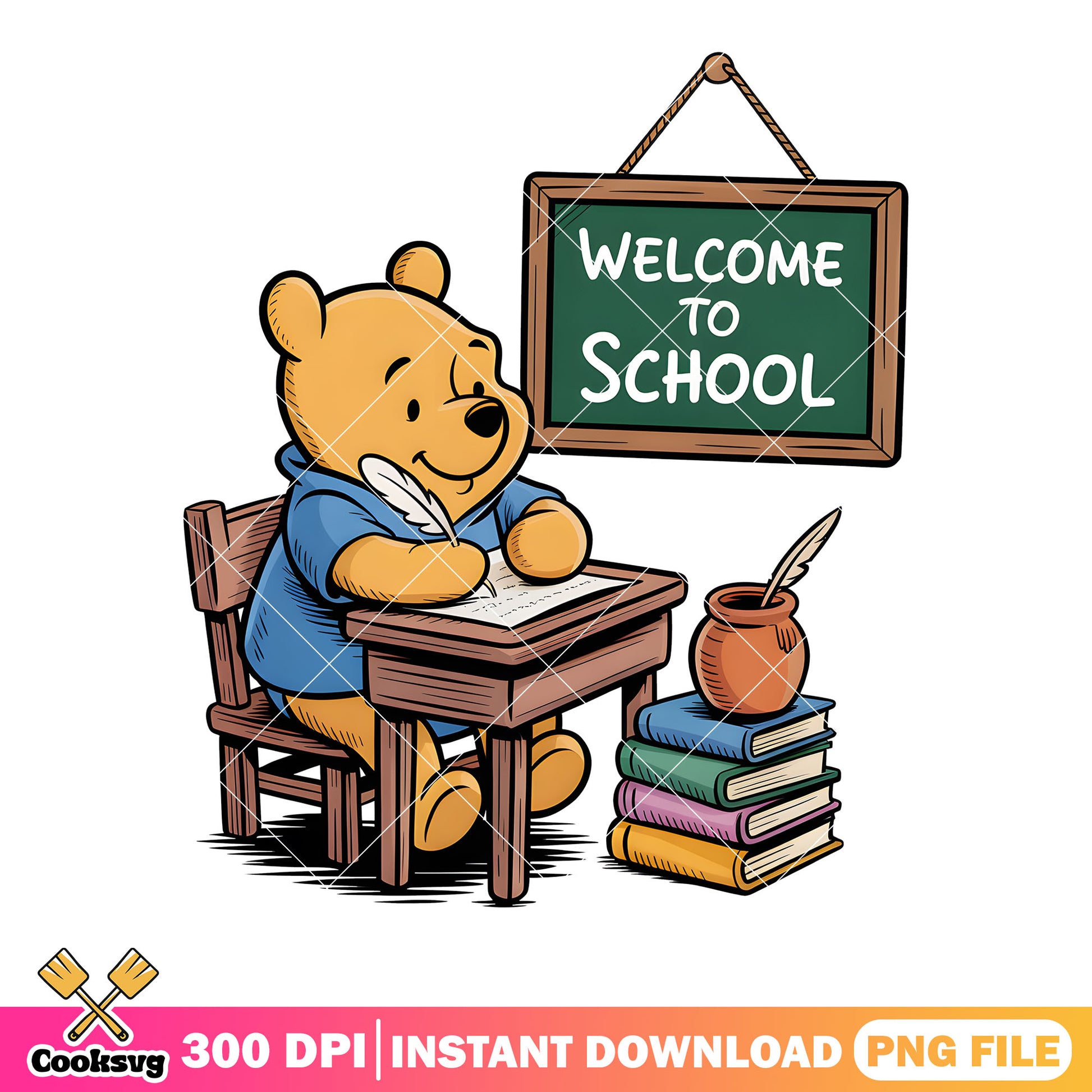 Welcome to school pooh bear png, disney pooh bear png, pooh poster png
