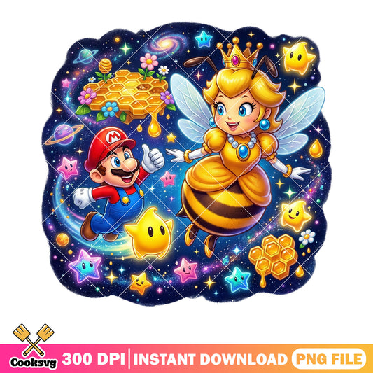 We love mario honey png, mario characters png, nintendo switch png