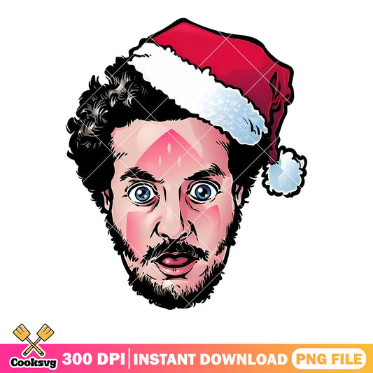Wet bandit thief in christmas night png, marv​​ png, home alone png