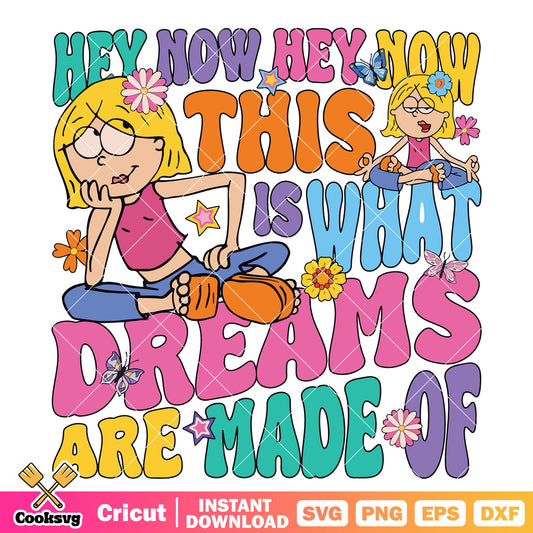 What Dreams Are Made Of cartoon svg, cartoon song​ svg, dream song​ svg