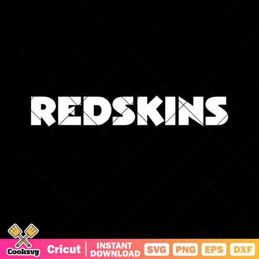 White font redskin nfl svg, washington redskin svg, usa football svg