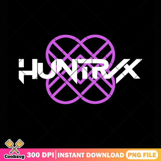 White logo huntrix png, huntrix logo png, kpop demon hunters png