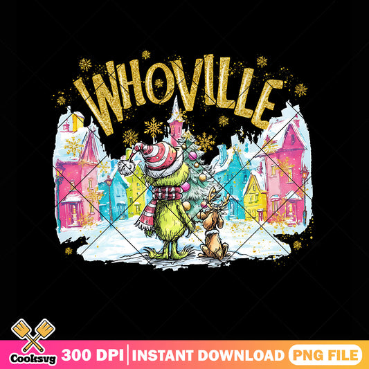 Whoville christmas png, how grinch stole christmas png, the grinch png