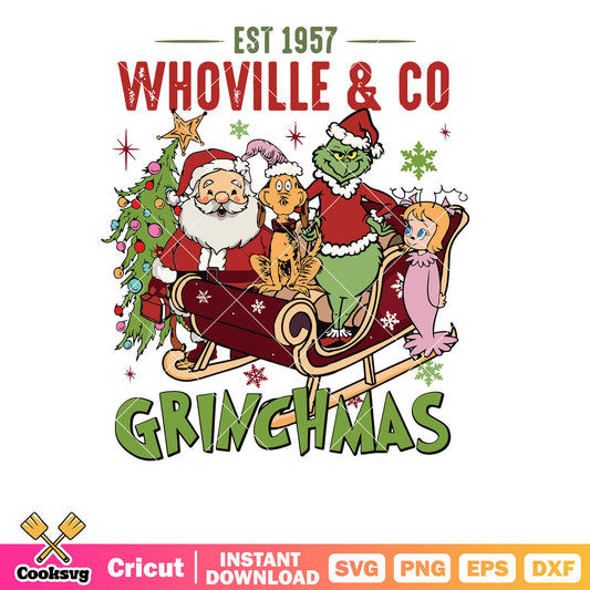 Whovillee And Co Grinchmas svg design, whoville grinch svg, grinchmas svg