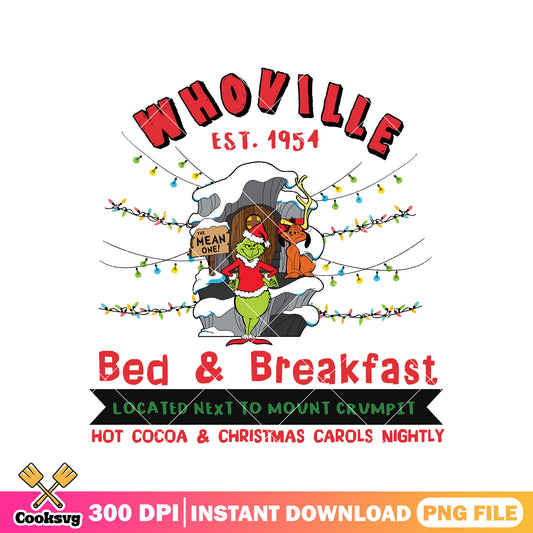 Whoville grinch bed and breakfast png, grinch and whoville png