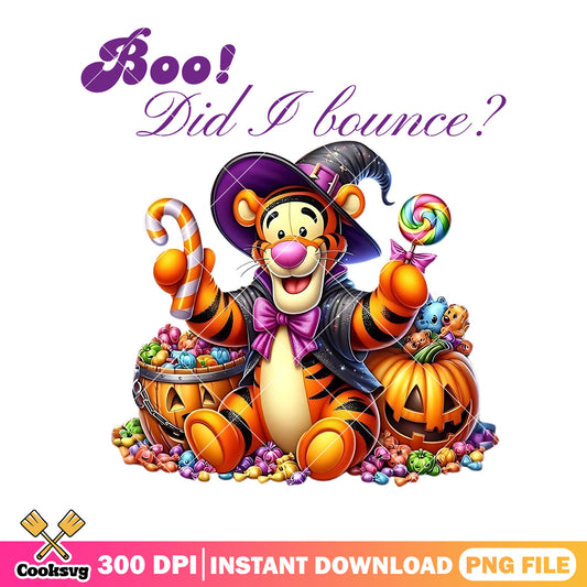 Wicth costume tiger png, disney halloween png, scary pumpkin png 
