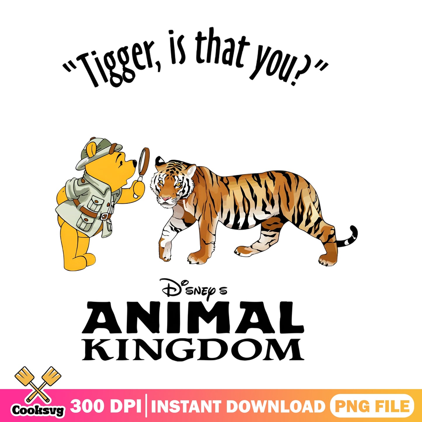 Winnie The Pooh Animal Kingdom PNG, Disney Trip PNG, Tigger PNG