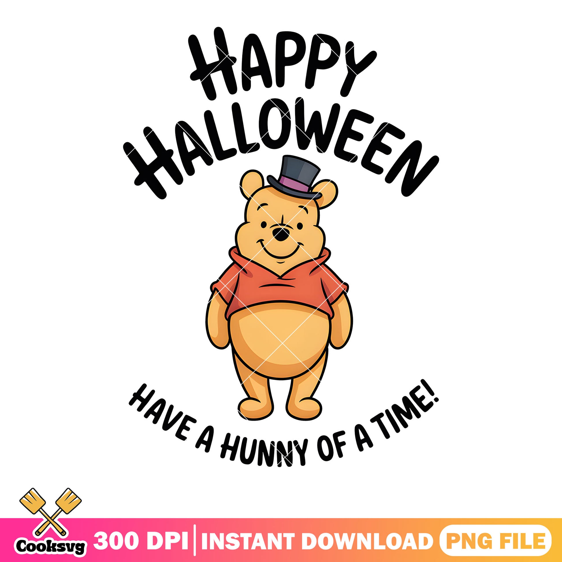 Winnie pooh halloween png, pooh bear png, halloween pooh bear png