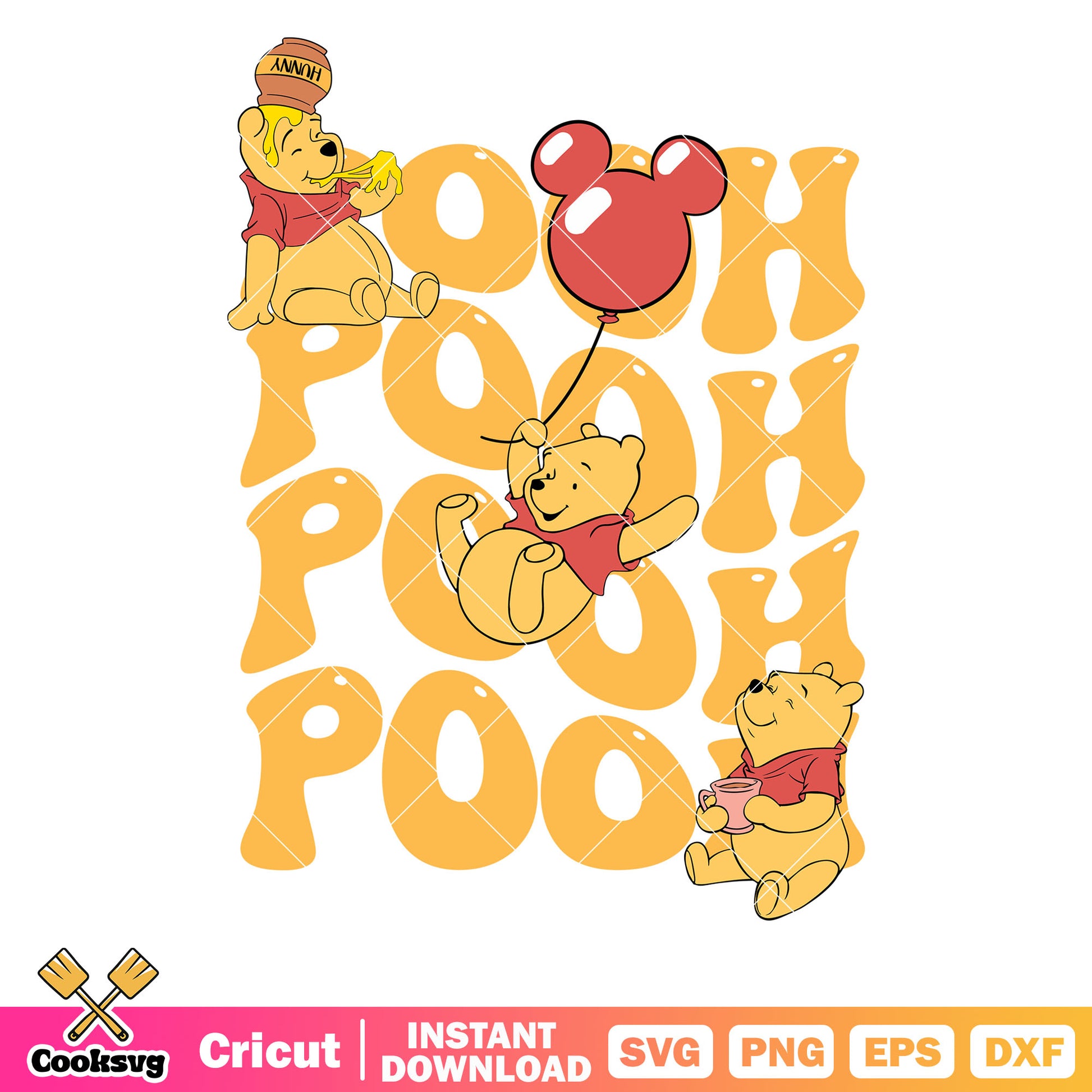 Winnie the pooh bear est disney svg, winnie the pooh bear svg