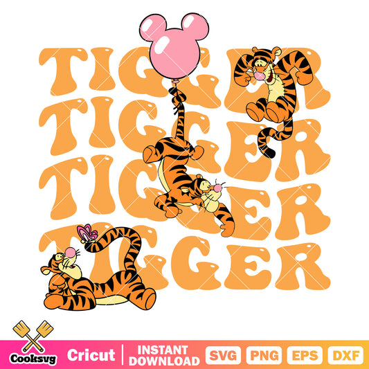 Winnie the pooh bear tiger svg, winnie the pooh tiger svg