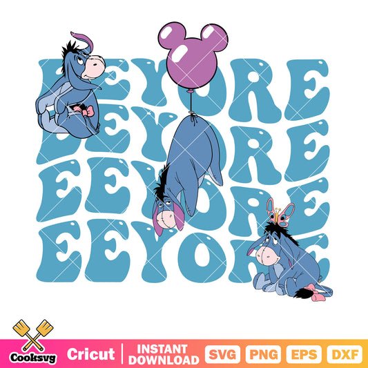 Winnie the pooh eeyore disney svg, winnie the pooh eeyore svg