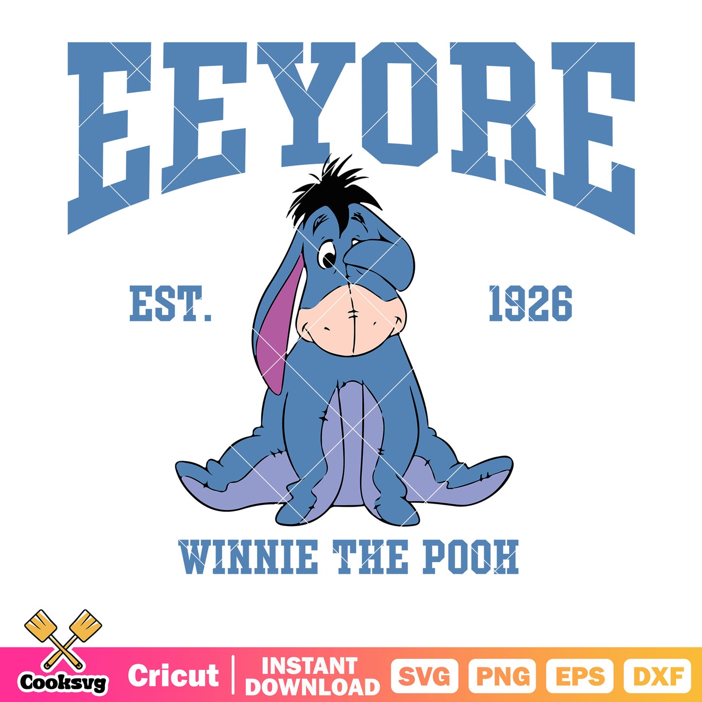 Winnie the pooh eeyore est svg, winnie the pooh eeyore​ svg