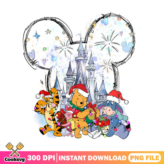 Winnie the pooh christmas png