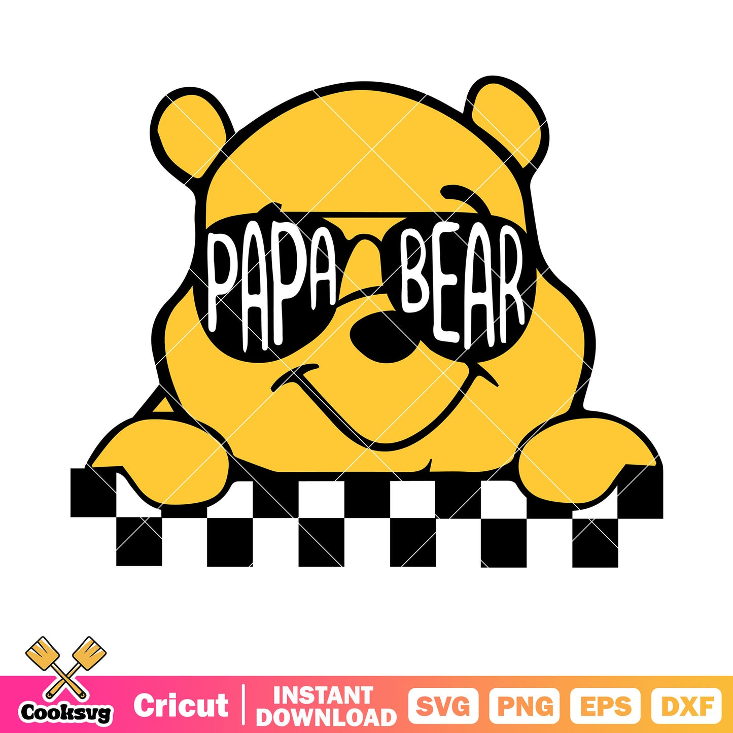 Winnie the pooh papa bear svg, winnie the pooh svg, disney father day svg