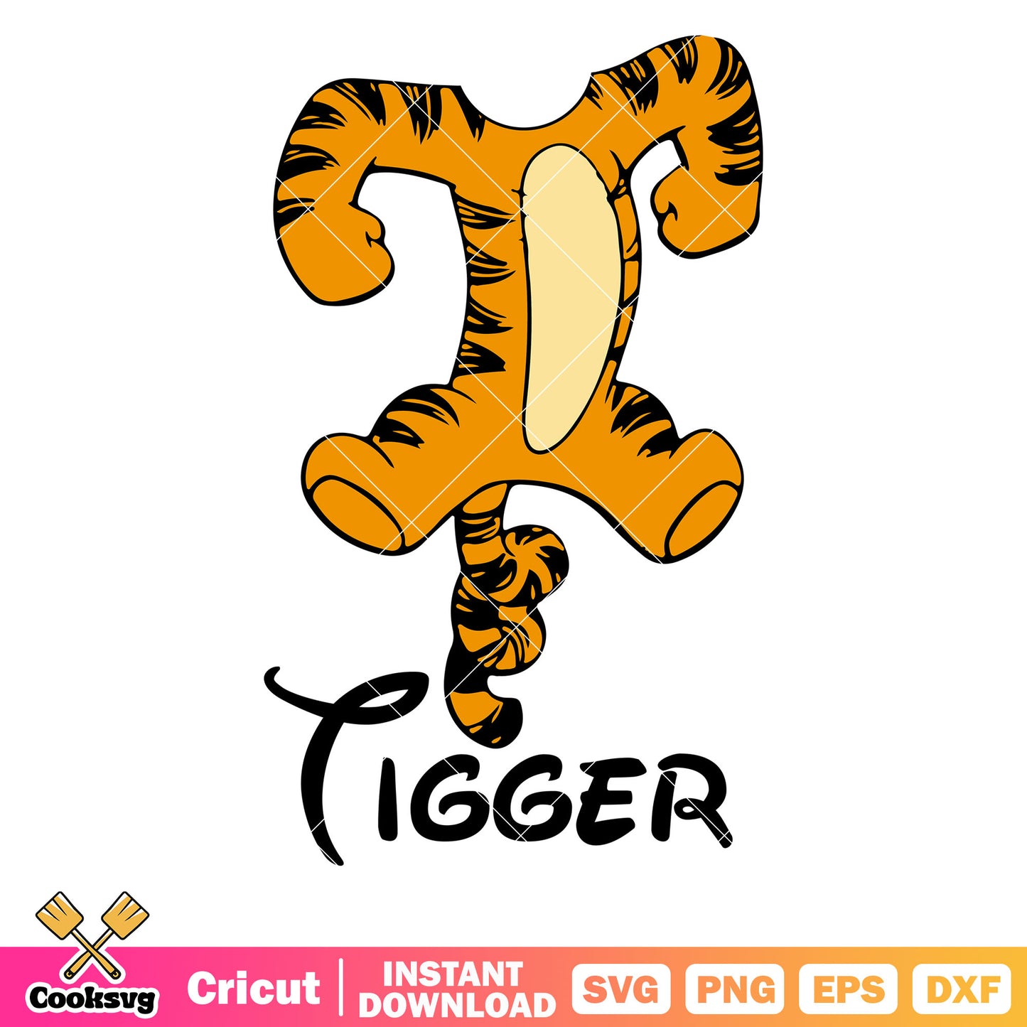 Winnie the pooh tiger body svg, winnie the pooh tiger svg