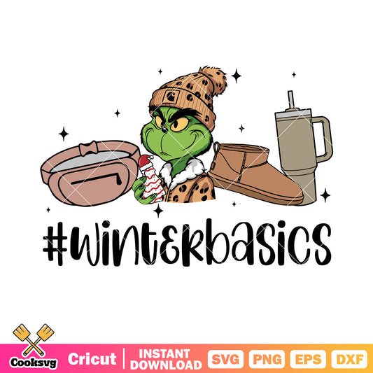 Winter basics blink star svg, thermos cup svg, creppy ginch svg
